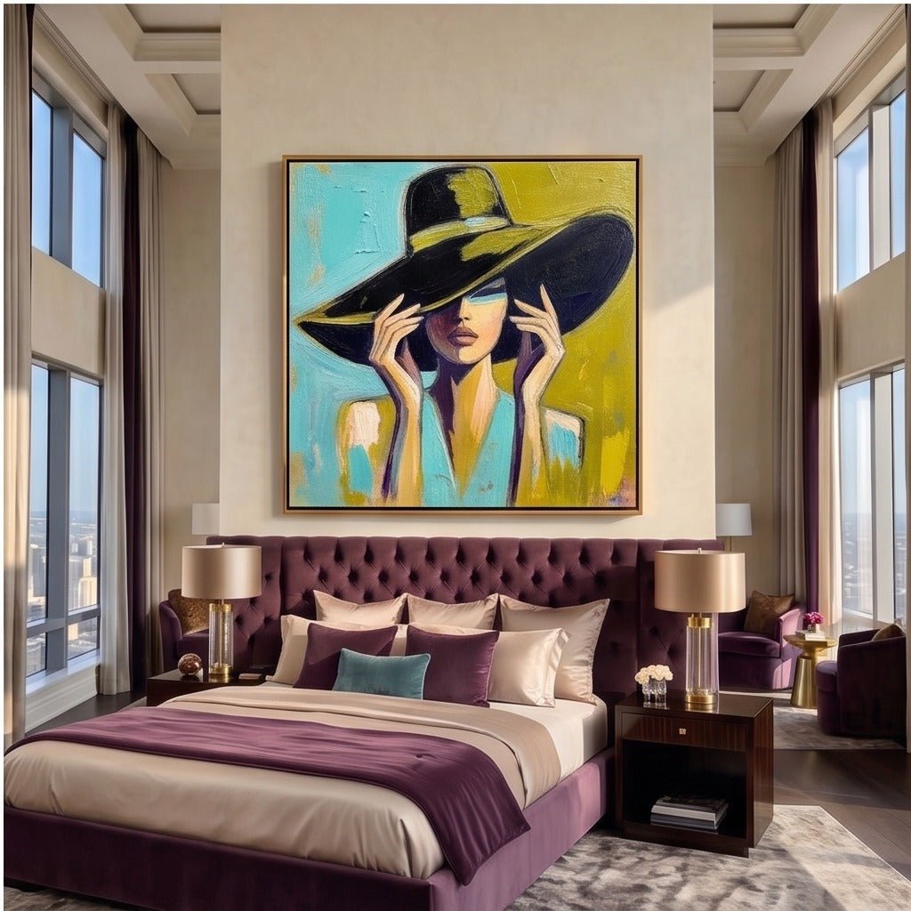 Modern Woman Portrait Wall Art TO954 - Tactile Atelier