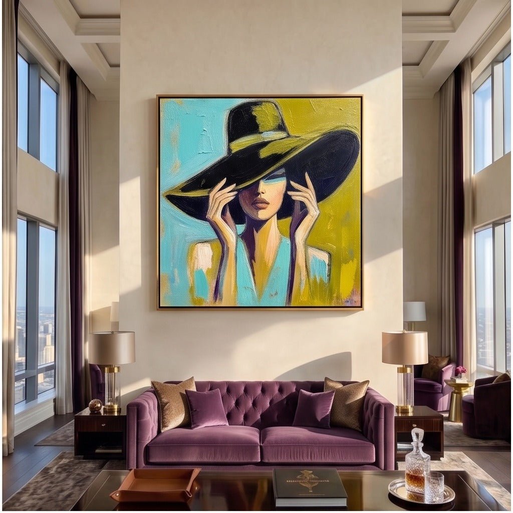 Modern Woman Portrait Wall Art TO954 - Tactile Atelier