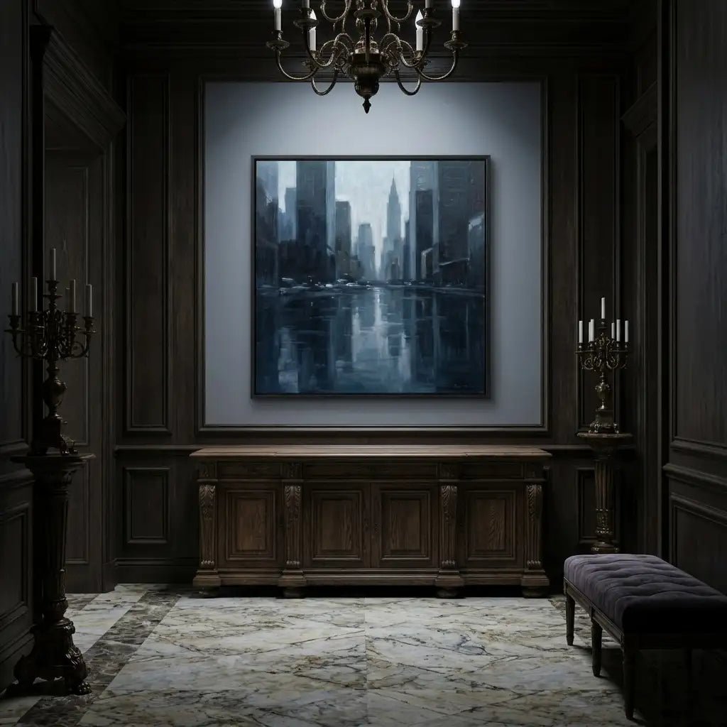 Moody Urban Cityscape Wall Art MT058 - Tactile Atelier