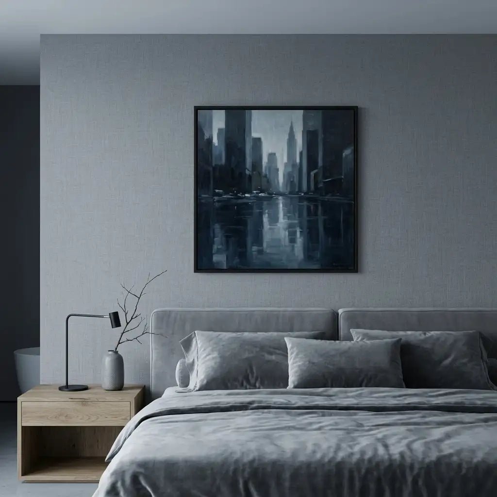 Moody Urban Cityscape Wall Art MT058 - Tactile Atelier