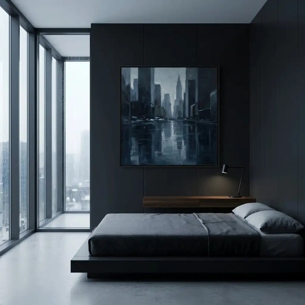 Moody Urban Cityscape Wall Art MT058 - Tactile Atelier