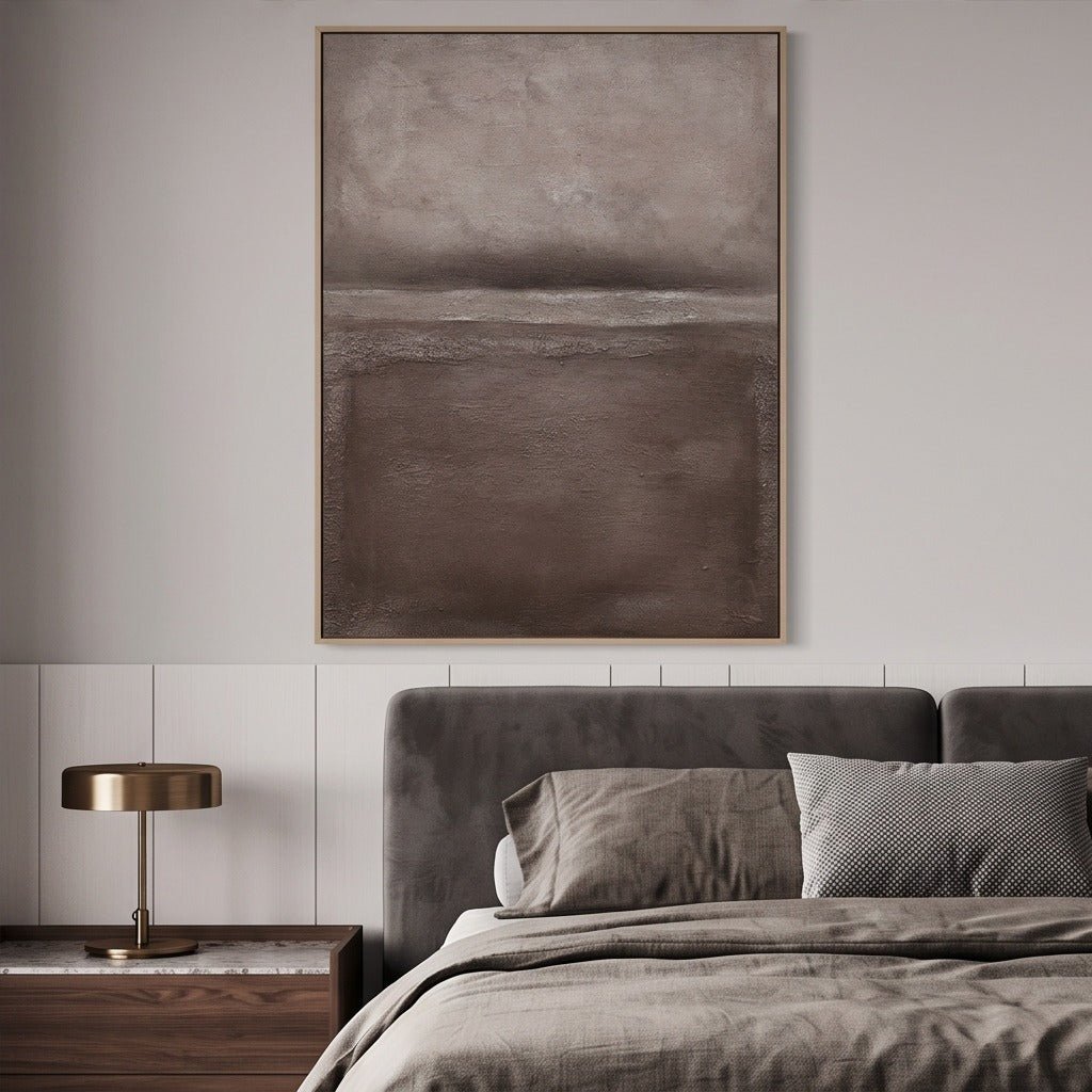 Neutral Abstract Landscape Wall Art TO143 - Tactile Atelier