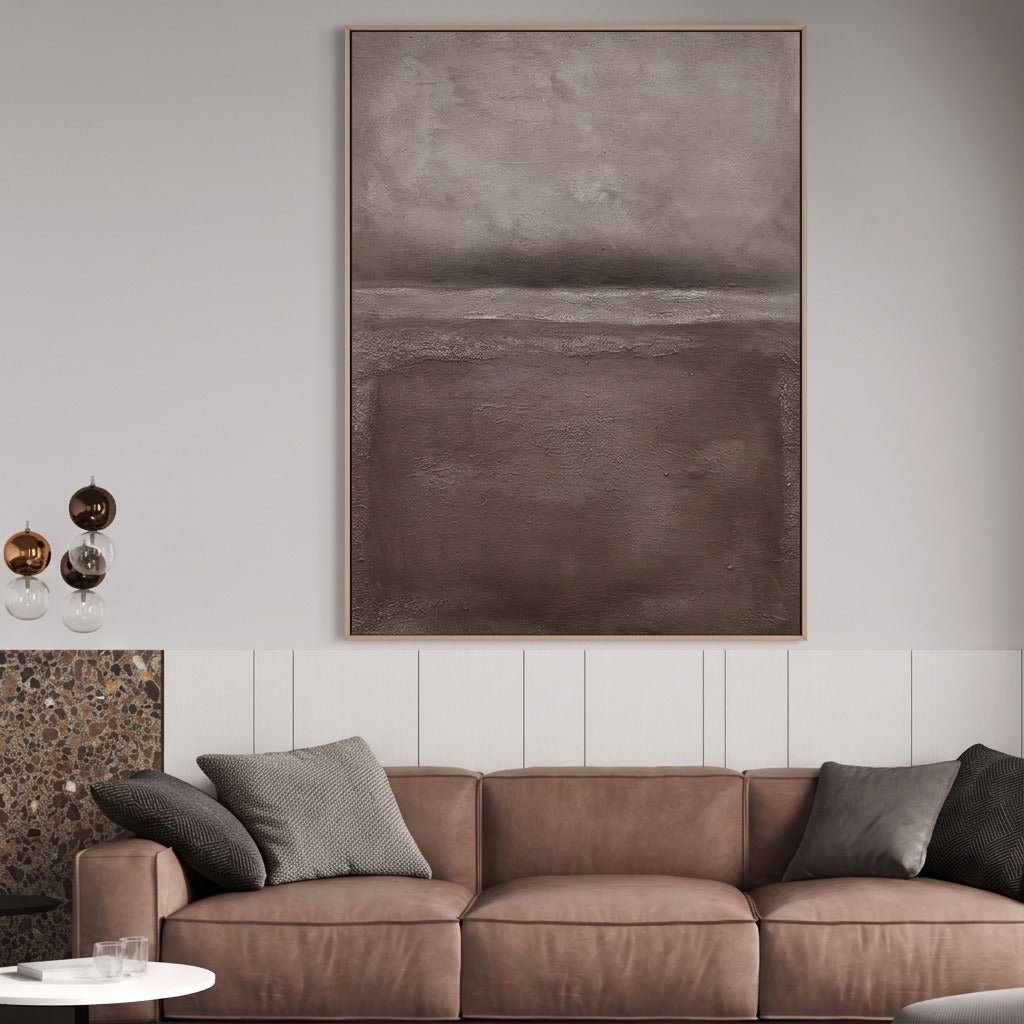 Neutral Abstract Landscape Wall Art TO143 - Tactile Atelier