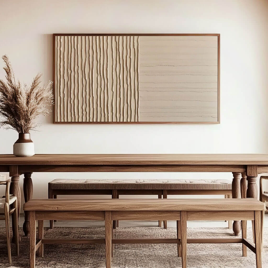 Neutral Abstract Wall Art MT254 - Tactile Atelier