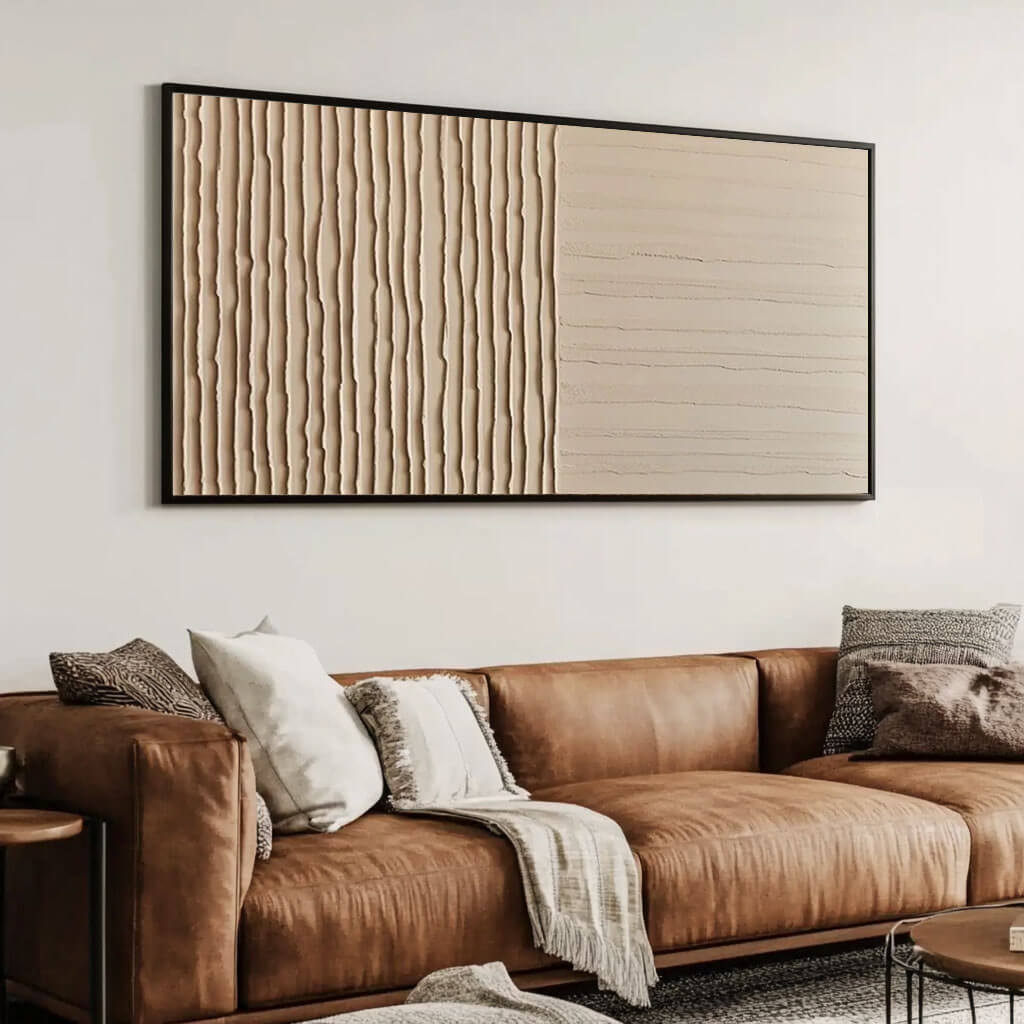 Neutral Abstract Wall Art MT254 - Tactile Atelier