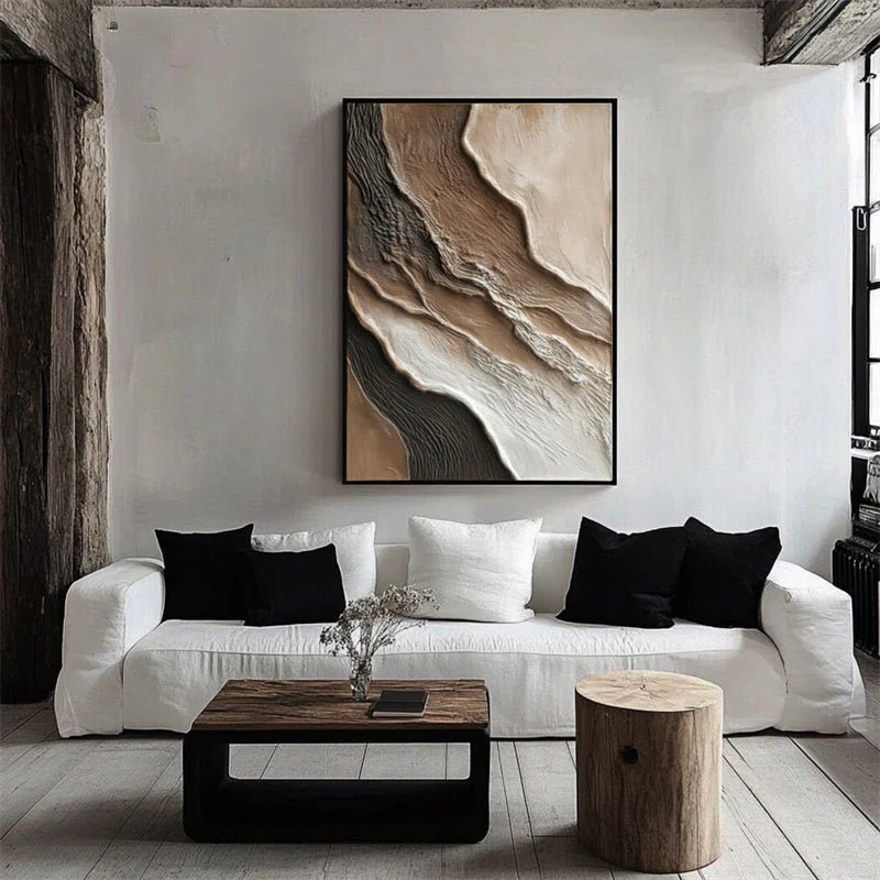 Neutral Abstract Wall Art MT355 - Tactile Atelier