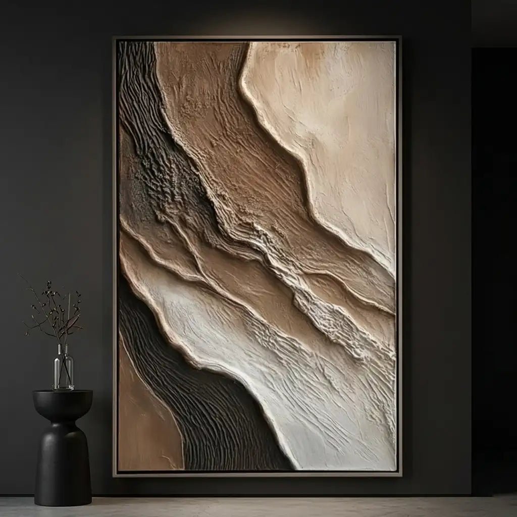 Neutral Abstract Wall Art MT355 - Tactile Atelier