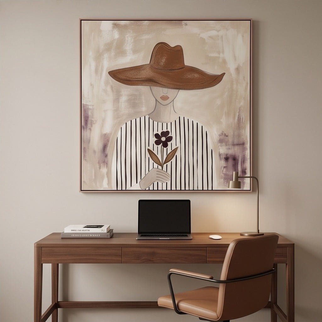 Neutral Figurative Woman Wall Art #TO093 - Tactile Atelier