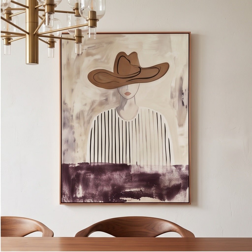 Neutral Figurative Woman Wall Art #TO095 - Tactile Atelier