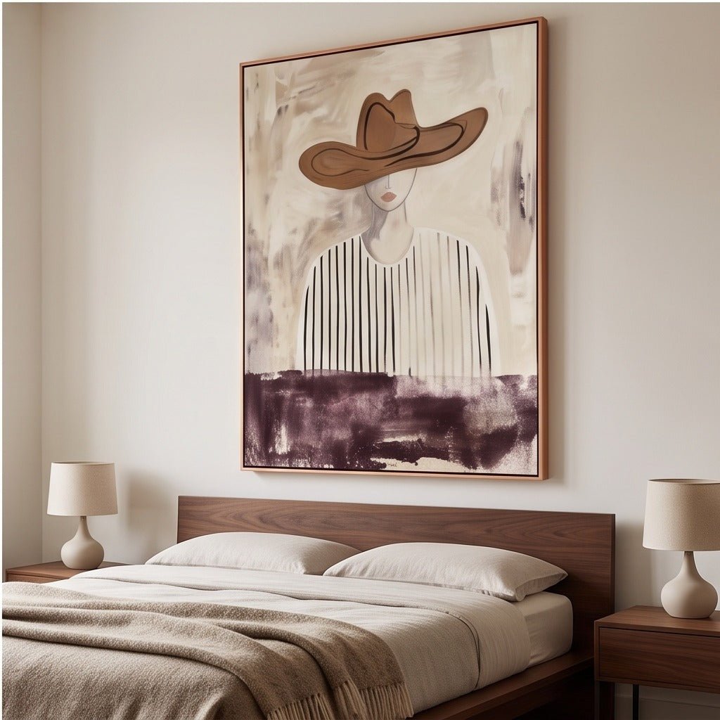 Neutral Figurative Woman Wall Art #TO095 - Tactile Atelier