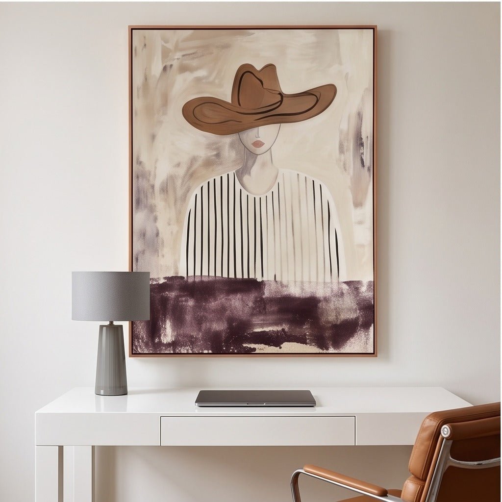 Neutral Figurative Woman Wall Art #TO095 - Tactile Atelier