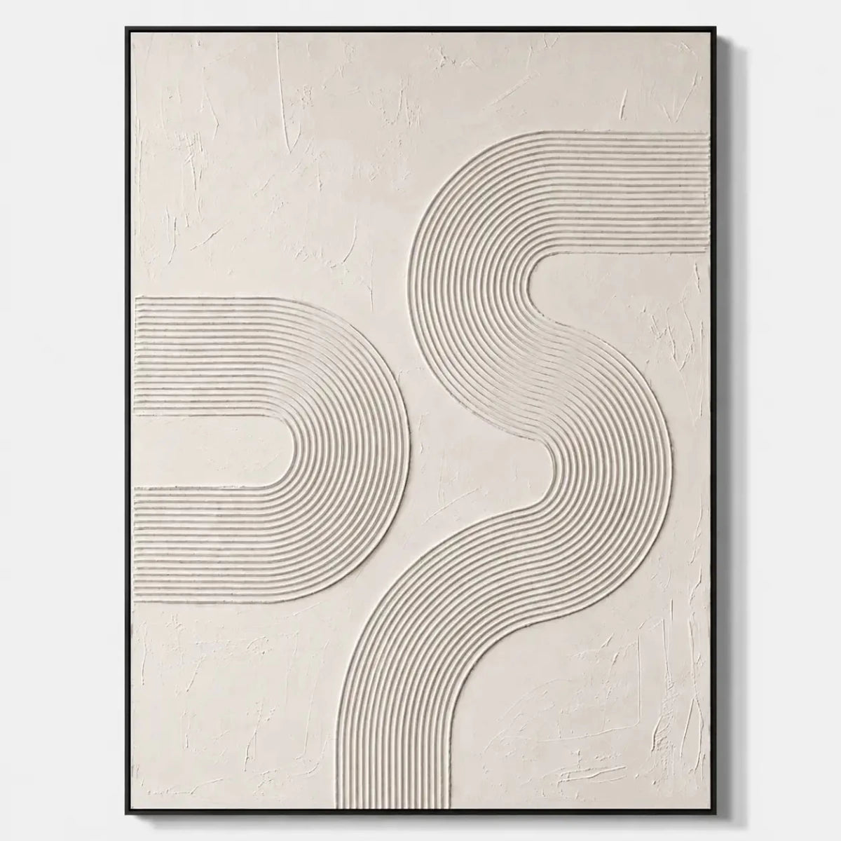 Neutral Line Abstract Wall Art MT022 - Tactile Atelier