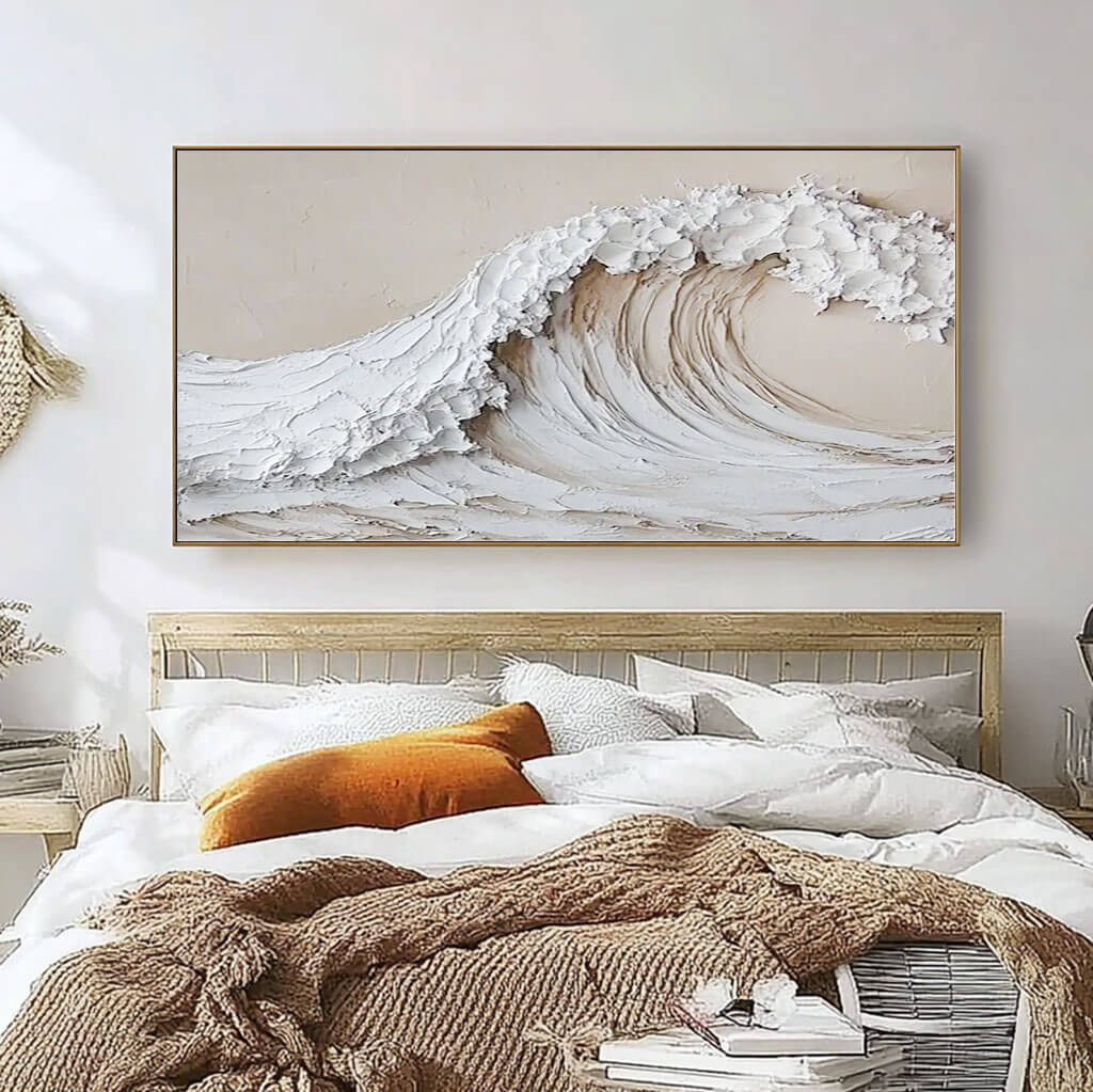Neutral Seascape Wall Art 258 - Tactile Atelier