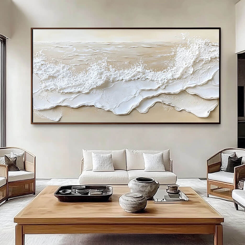 Neutral Seascape Wall Art MT226 - Tactile Atelier