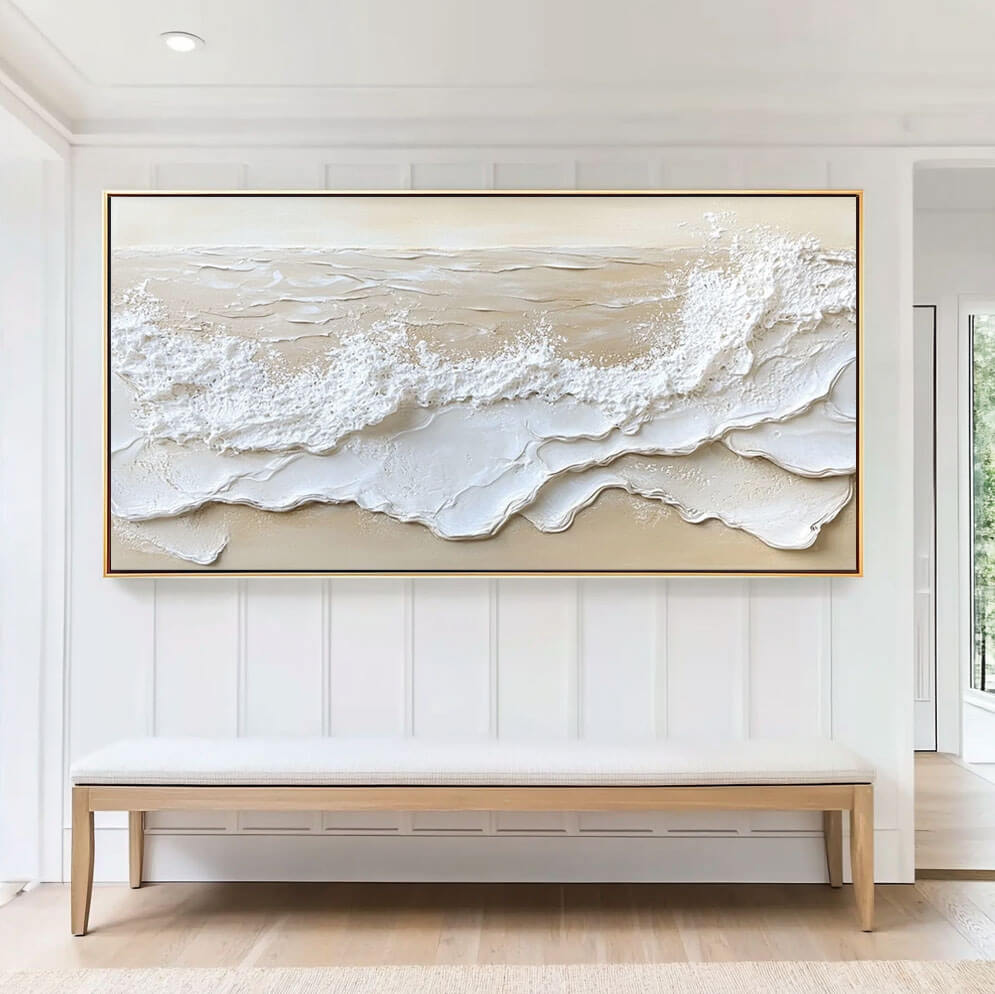 Neutral Seascape Wall Art MT226 - Tactile Atelier