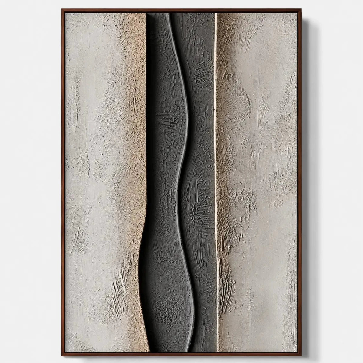 Neutral Textured Abstract Wall Art MT001 - Tactile Atelier