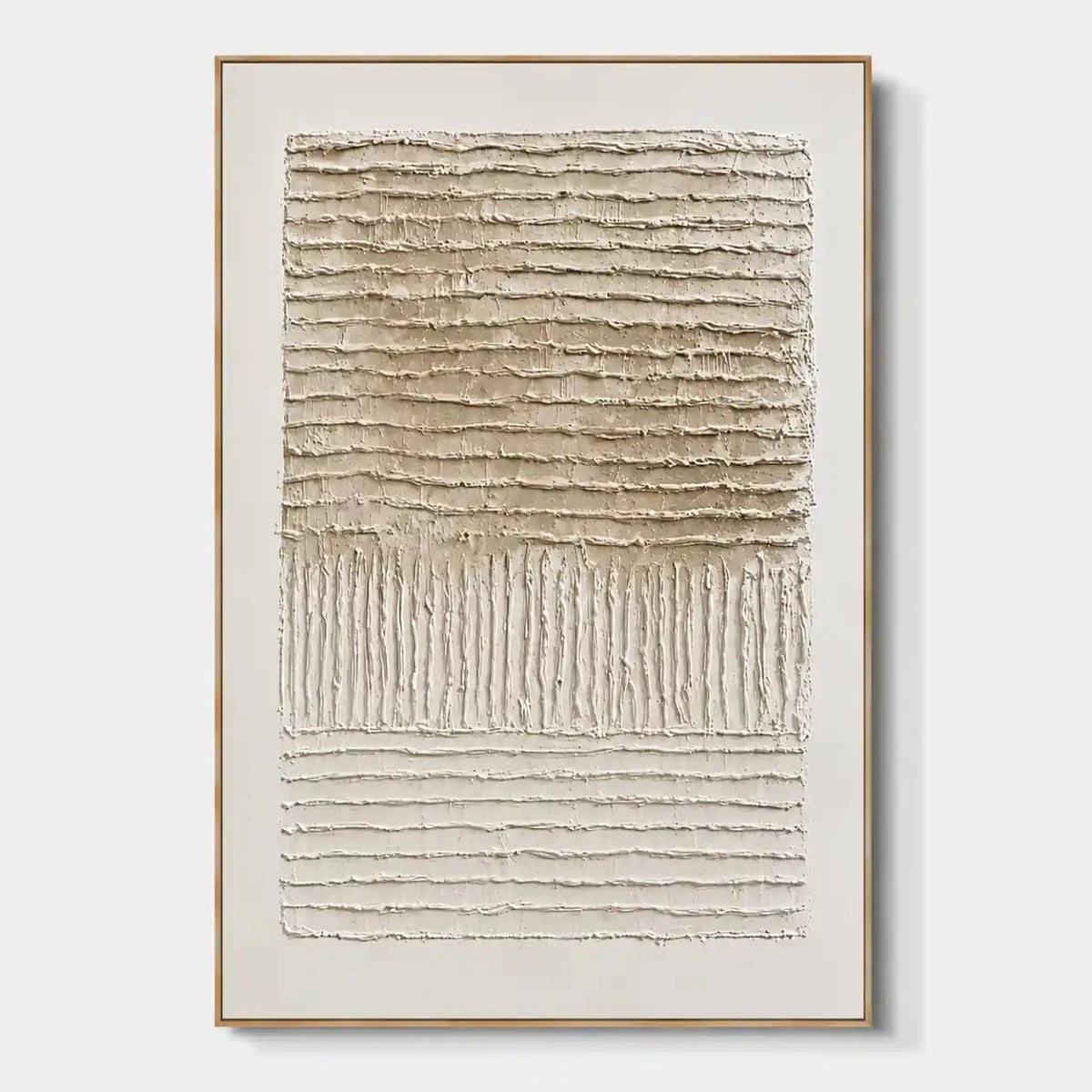 Neutral Textured Abstract Wall Art MT837 - Tactile Atelier