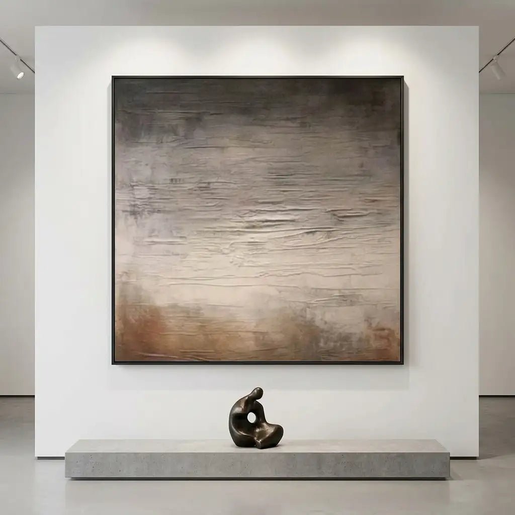 Neutral Textured Abstract Wall Art TA045 - Tactile Atelier