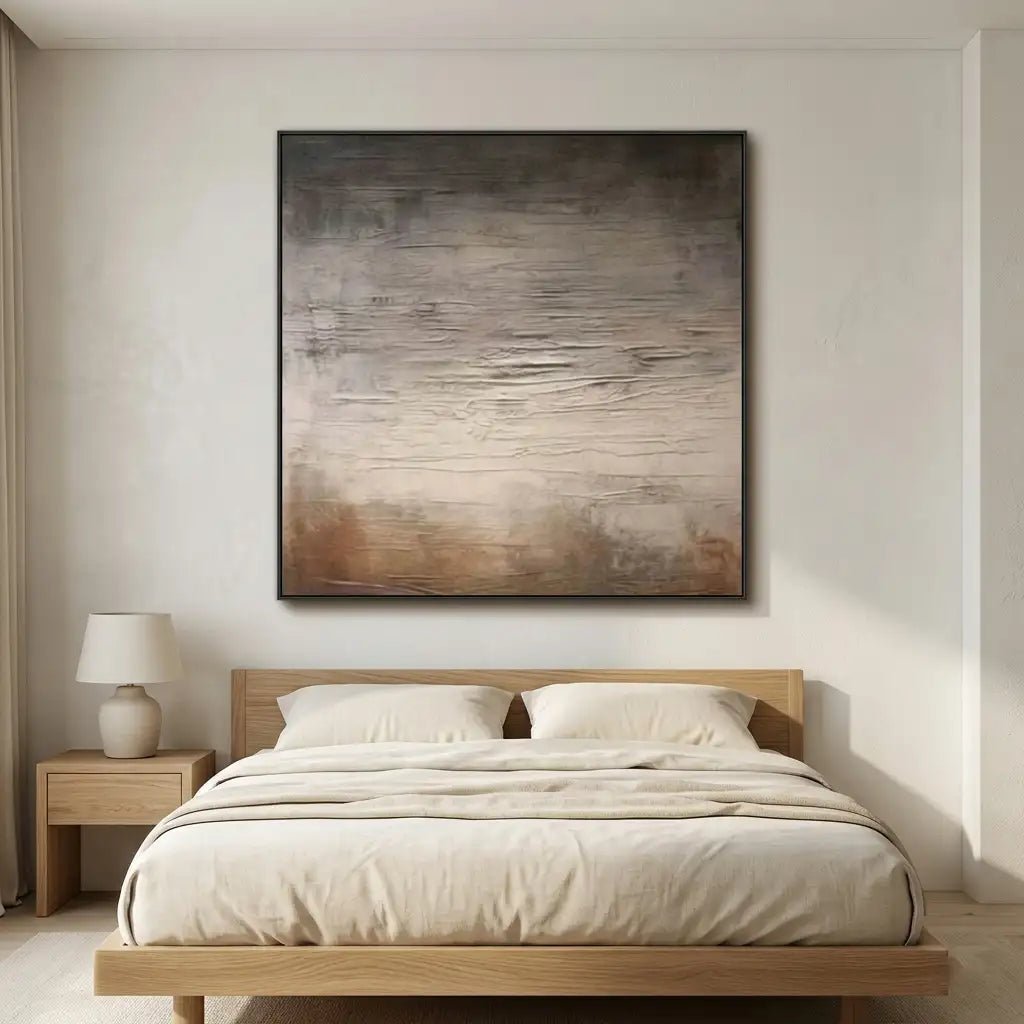 Neutral Textured Abstract Wall Art TA045 - Tactile Atelier