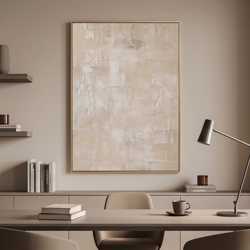 Neutral Textured Abstract Wall Art TO320 - Tactile Atelier