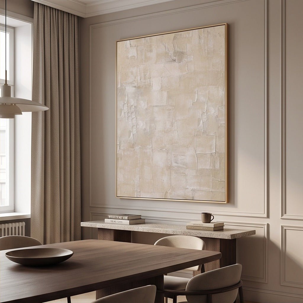 Neutral Textured Abstract Wall Art TO320 - Tactile Atelier