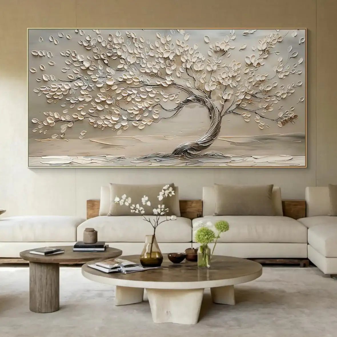 Neutral Textured Wall Art MT307 - Tactile Atelier