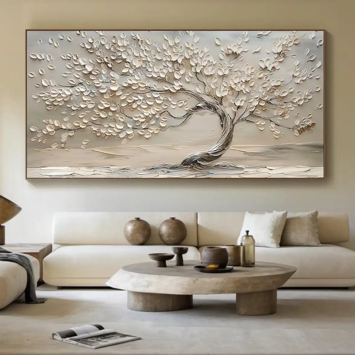 Neutral Textured Wall Art MT307 - Tactile Atelier