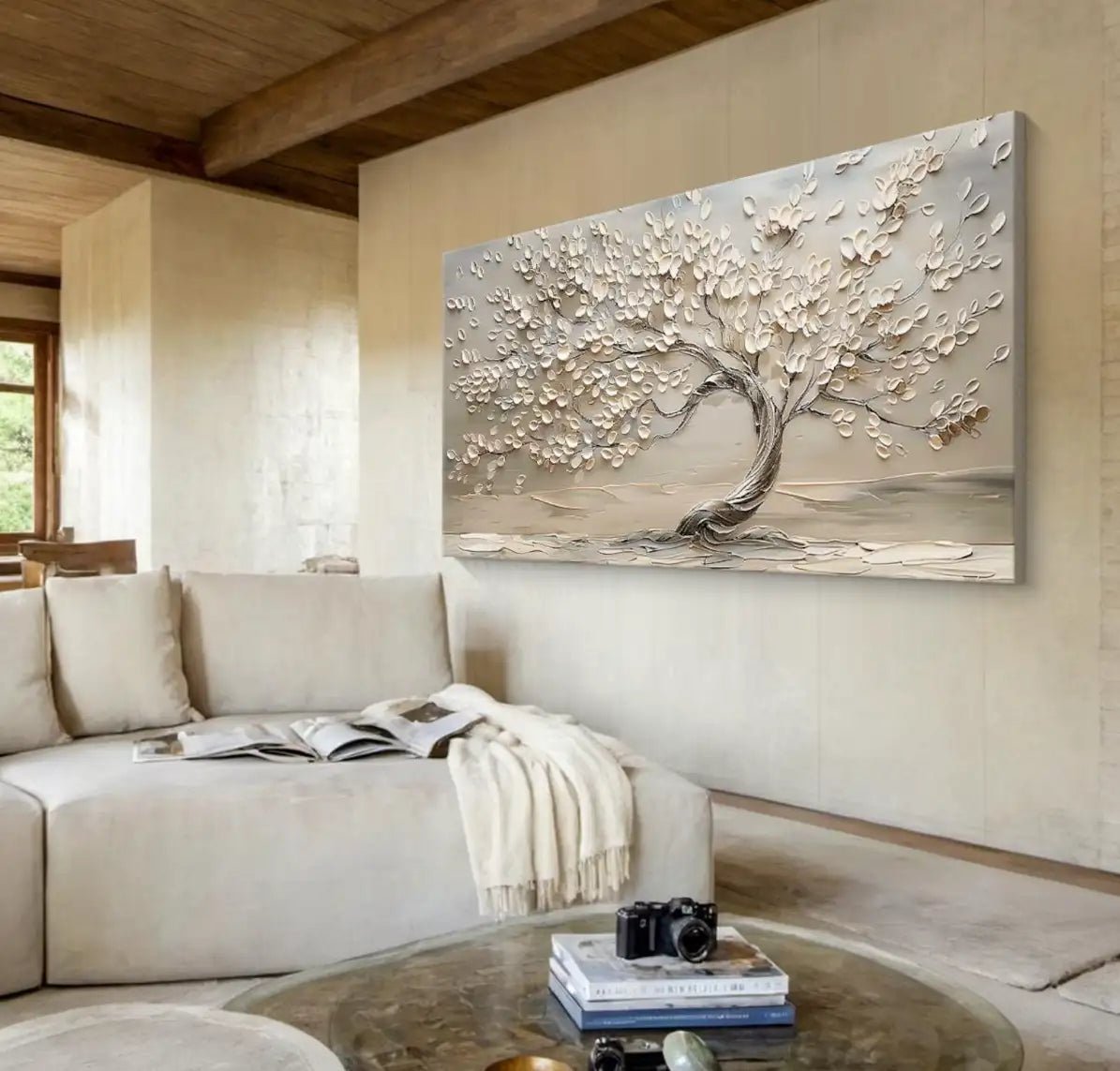 Neutral Textured Wall Art MT307 - Tactile Atelier