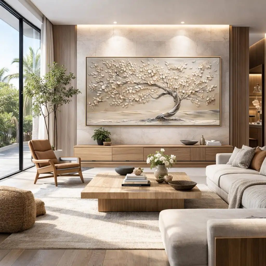 Neutral Textured Wall Art MT307 - Tactile Atelier