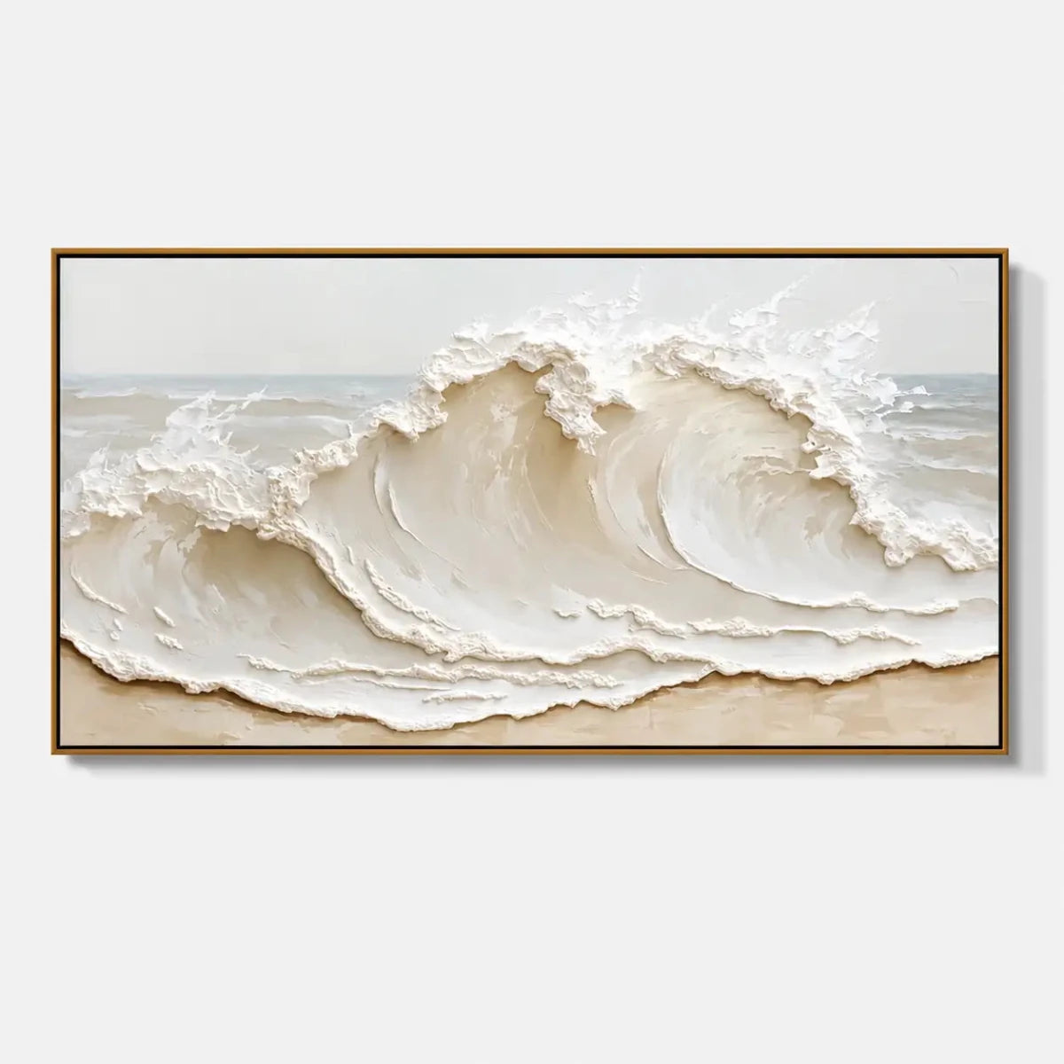 Neutral Wave Wall Art MT229 - Tactile Atelier