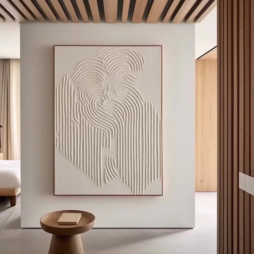 Silent Form – Minimalist Textured Wall Art - Tactile Atelier