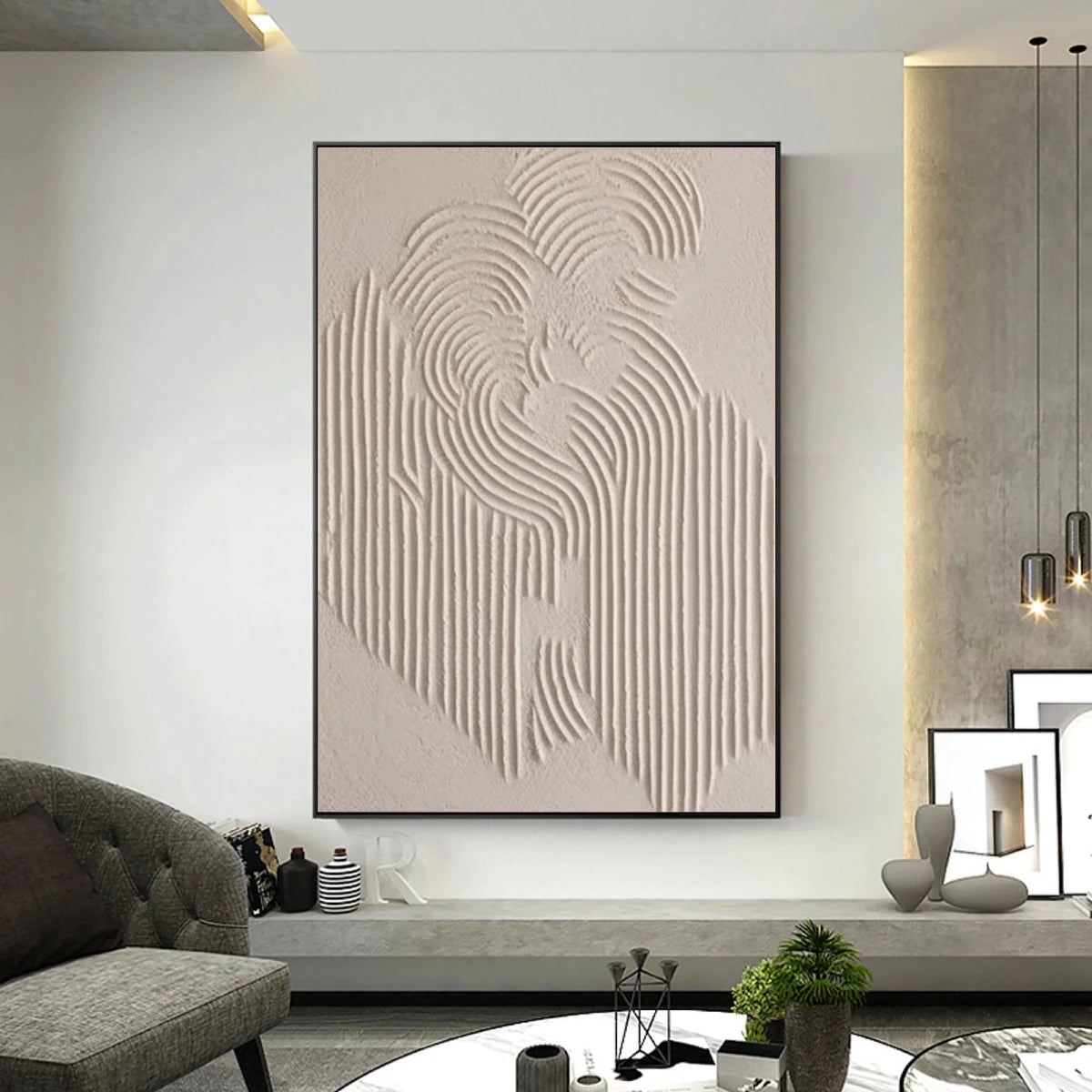 Silent Form – Minimalist Textured Wall Art - Tactile Atelier