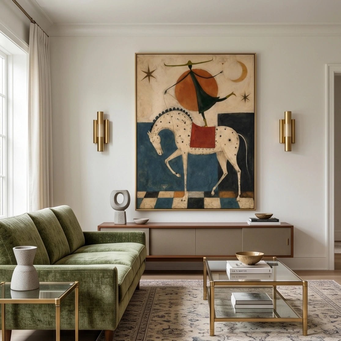 Surreal Horse & Acrobat Wall Art MT023 - Tactile Atelier