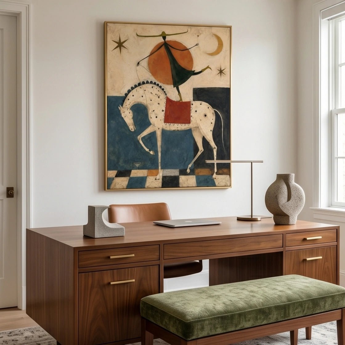 Surreal Horse & Acrobat Wall Art MT023 - Tactile Atelier