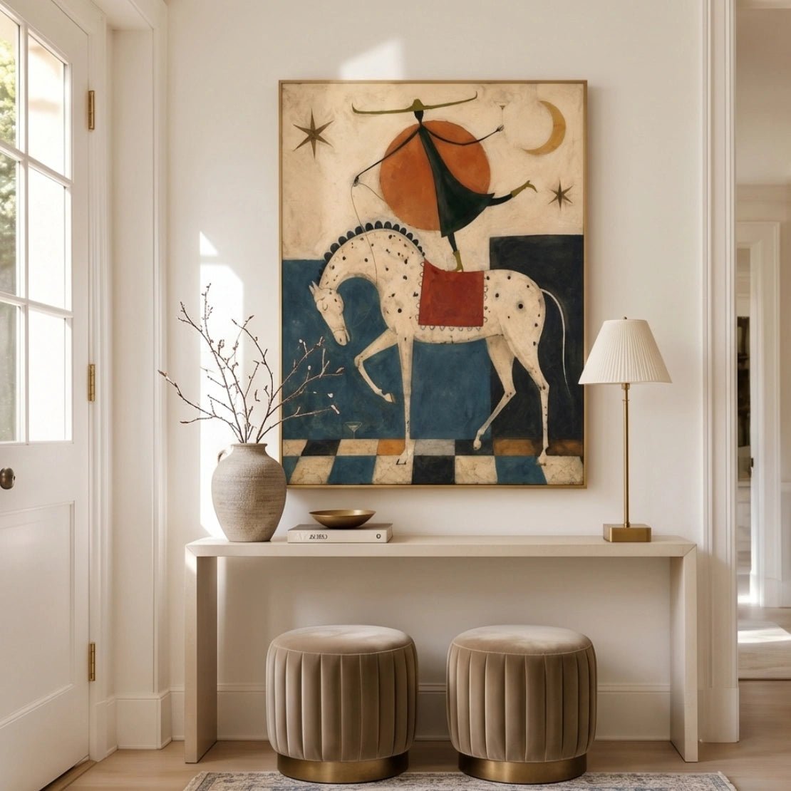 Surreal Horse & Acrobat Wall Art MT023 - Tactile Atelier