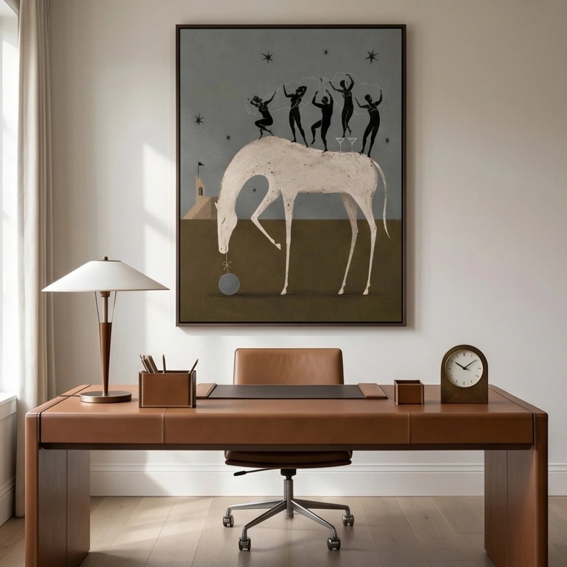 Surreal Horse Celebration Wall Art MT026 - Tactile Atelier