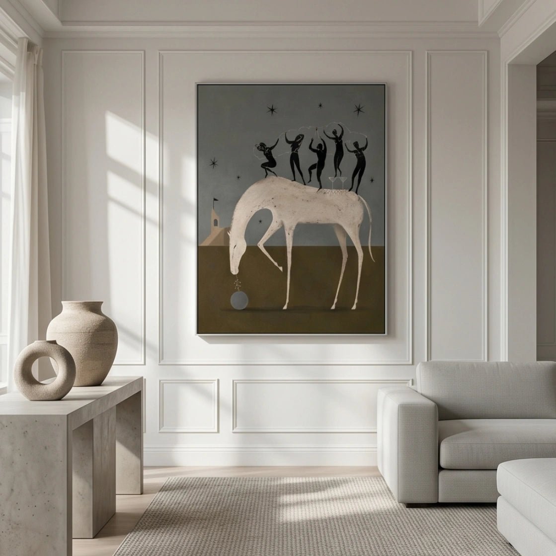 Surreal Horse Celebration Wall Art MT026 - Tactile Atelier