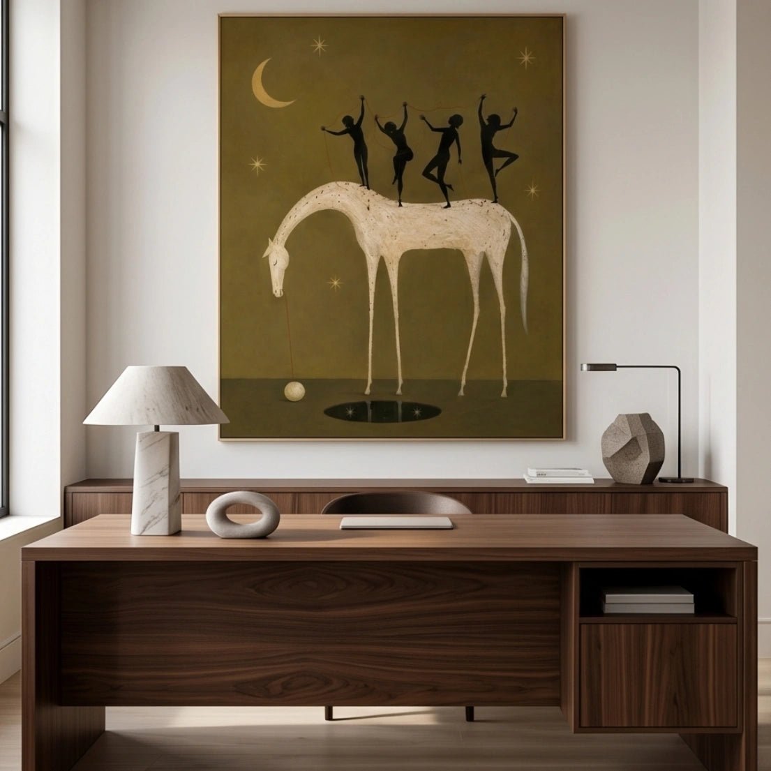 Surreal Horse & Dancers Wall Art MT015 - Tactile Atelier