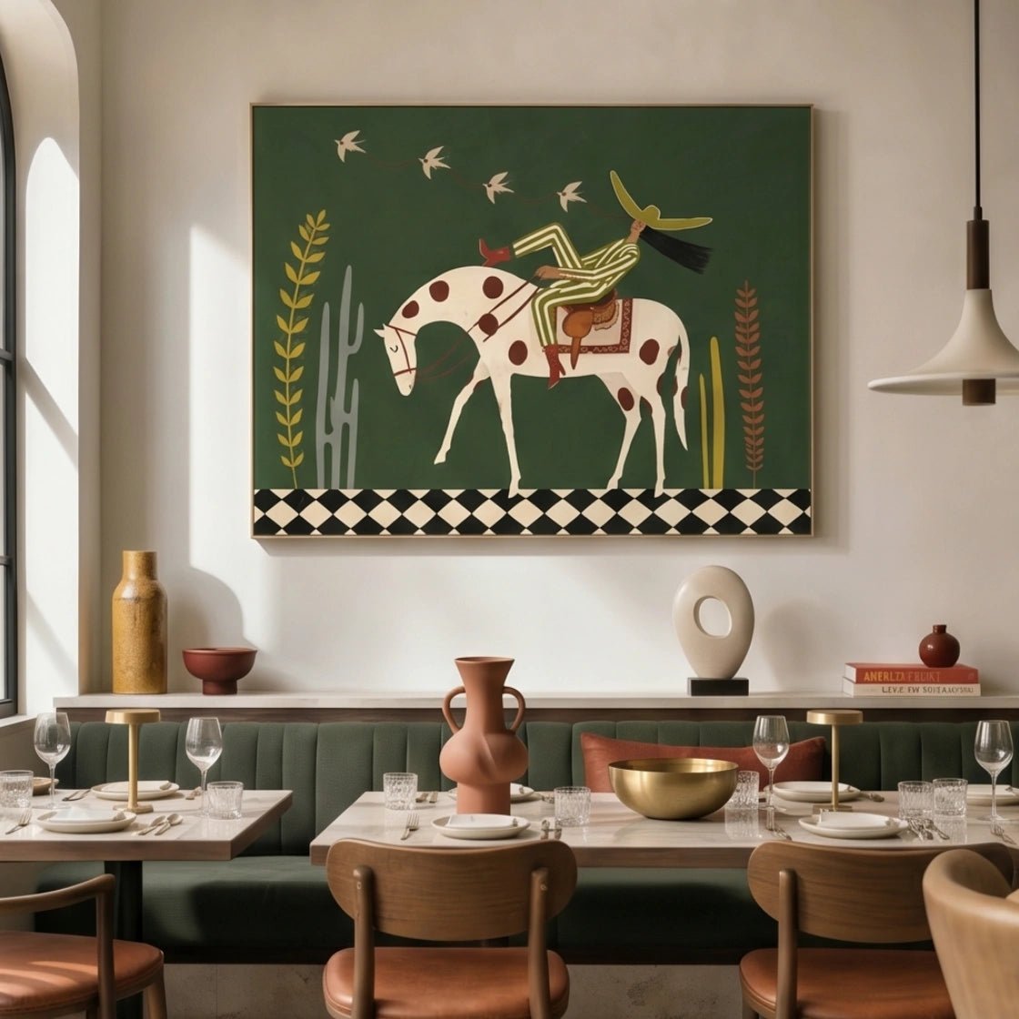 Surreal Horse Rider Wall Art MT947 - Tactile Atelier