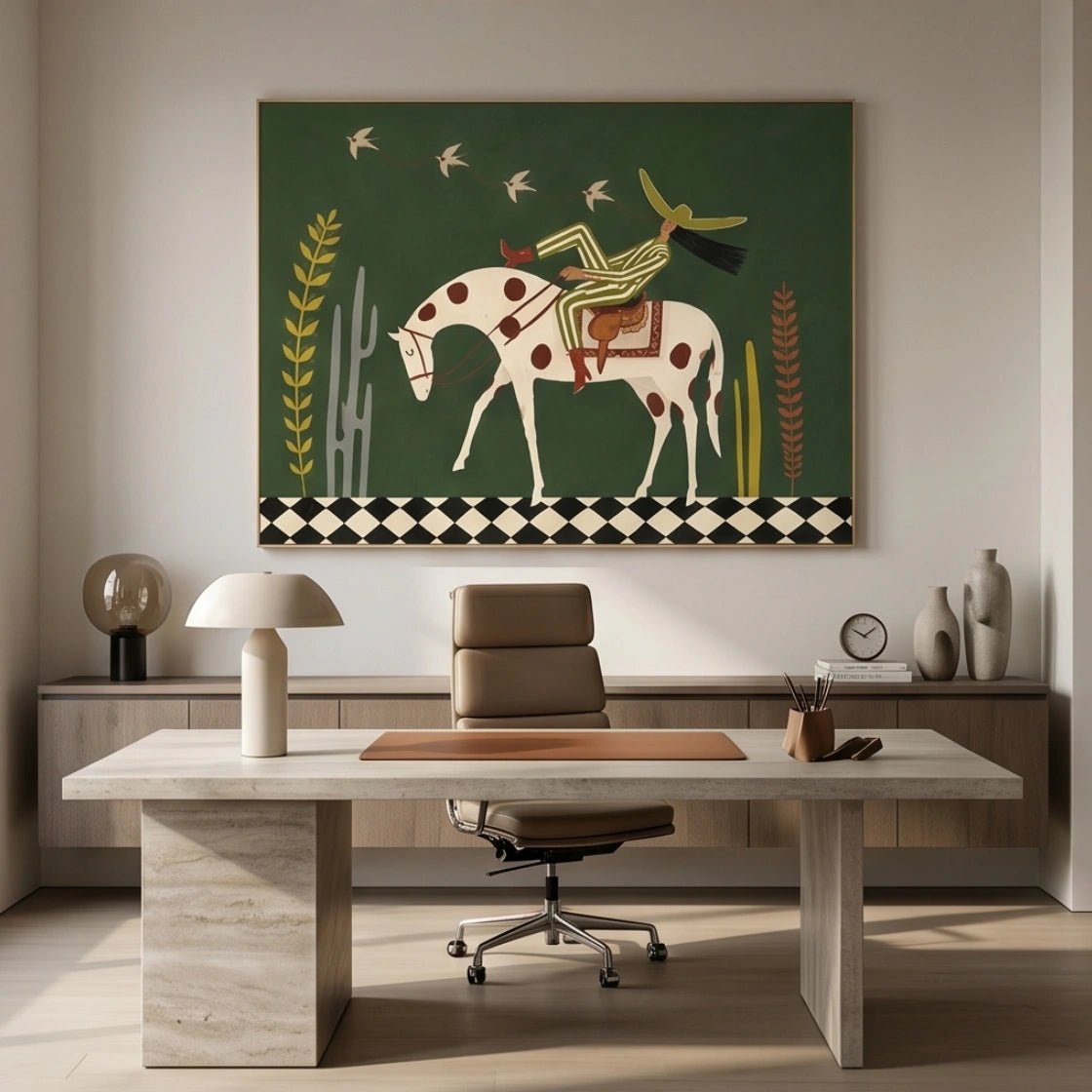 Surreal Horse Rider Wall Art MT947 - Tactile Atelier