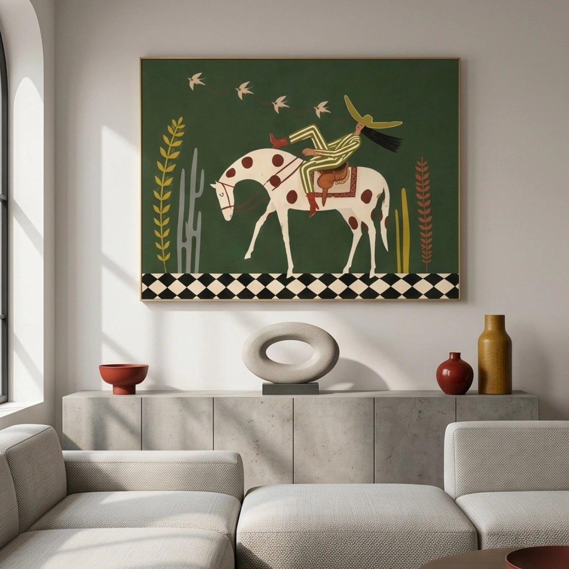 Surreal Horse Rider Wall Art MT947 - Tactile Atelier