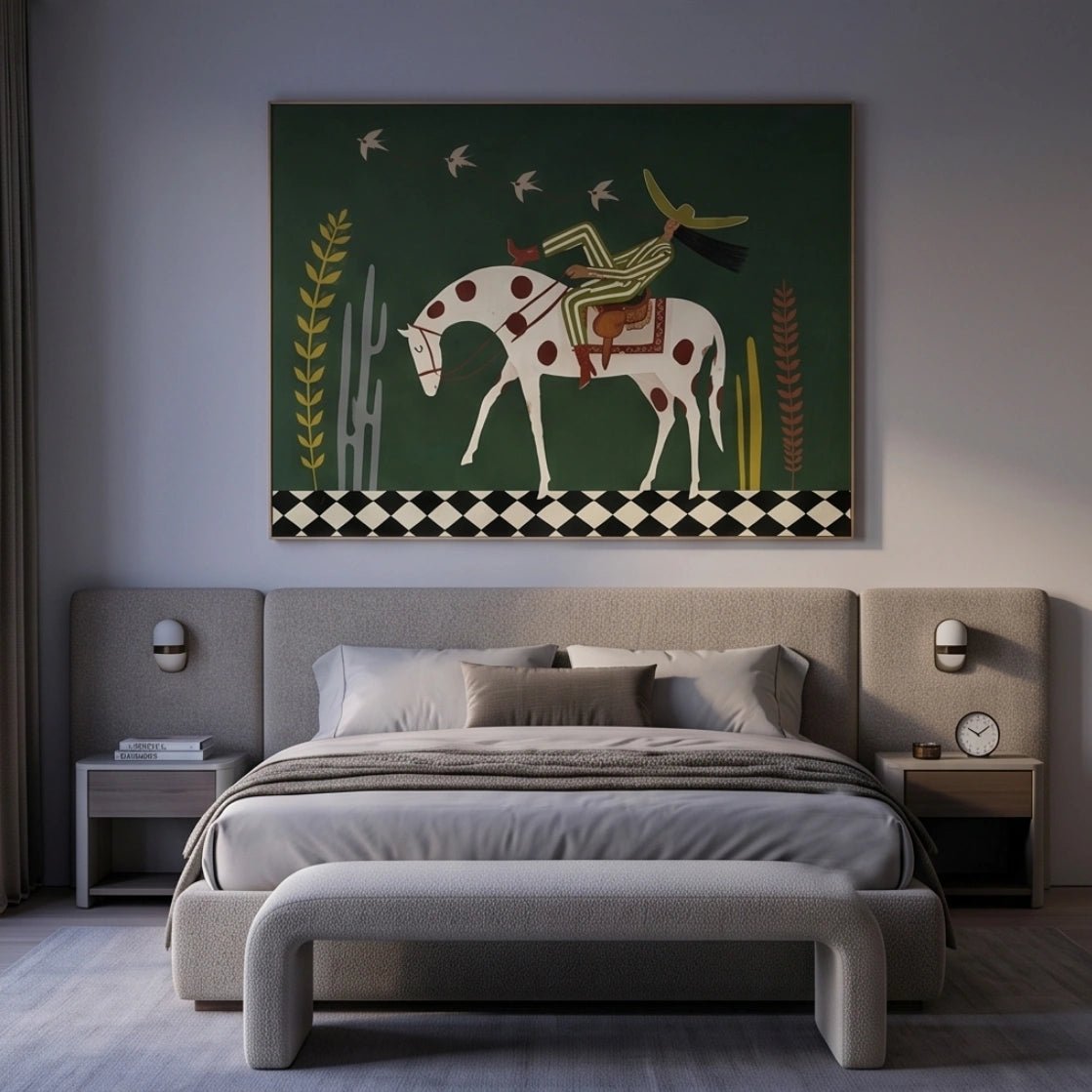 Surreal Horse Rider Wall Art MT947 - Tactile Atelier