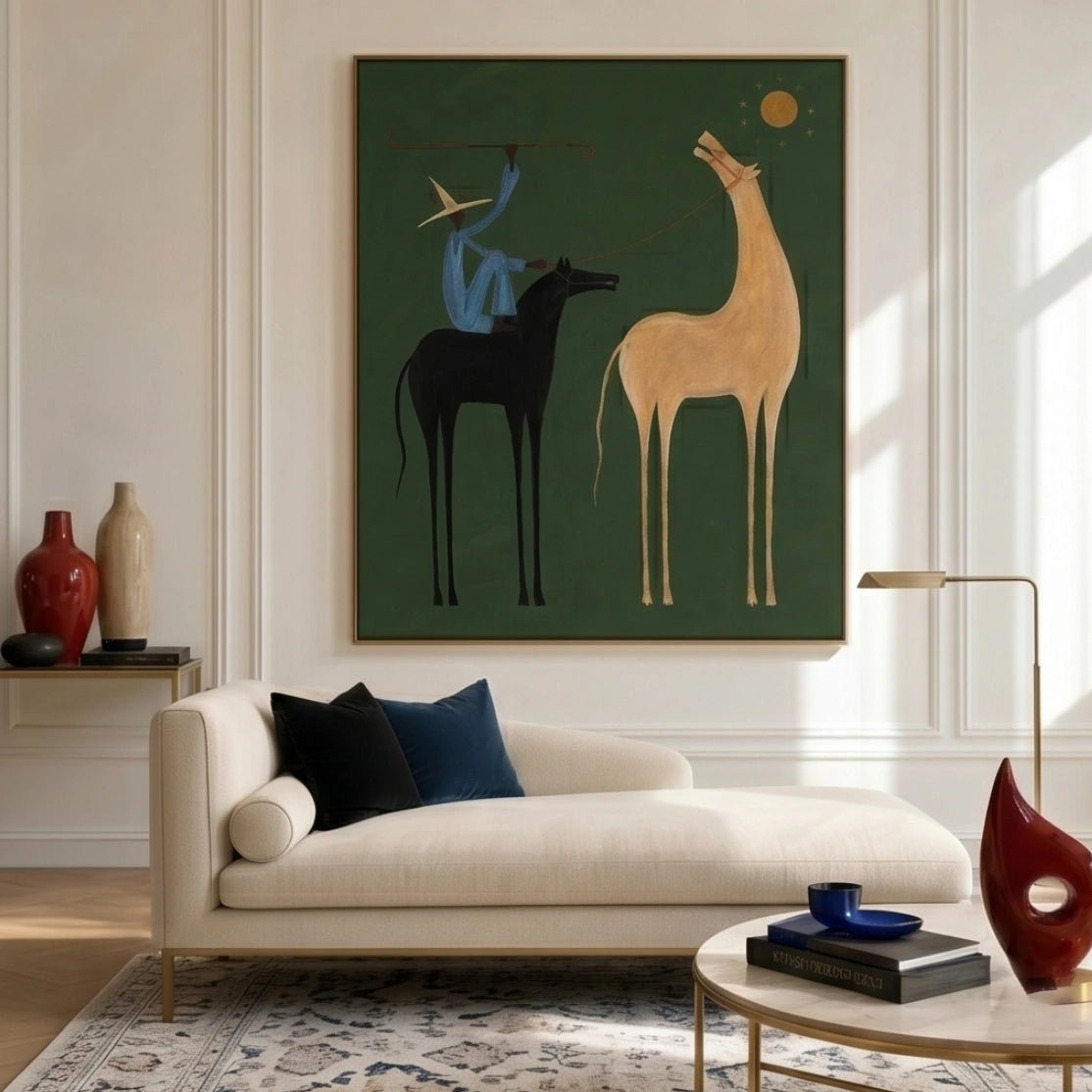 Surreal Rider & Horse Wall Art MT032 - Tactile Atelier