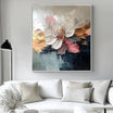 Textured Abstract Floral Wall Art MT406 - Tactile Atelier