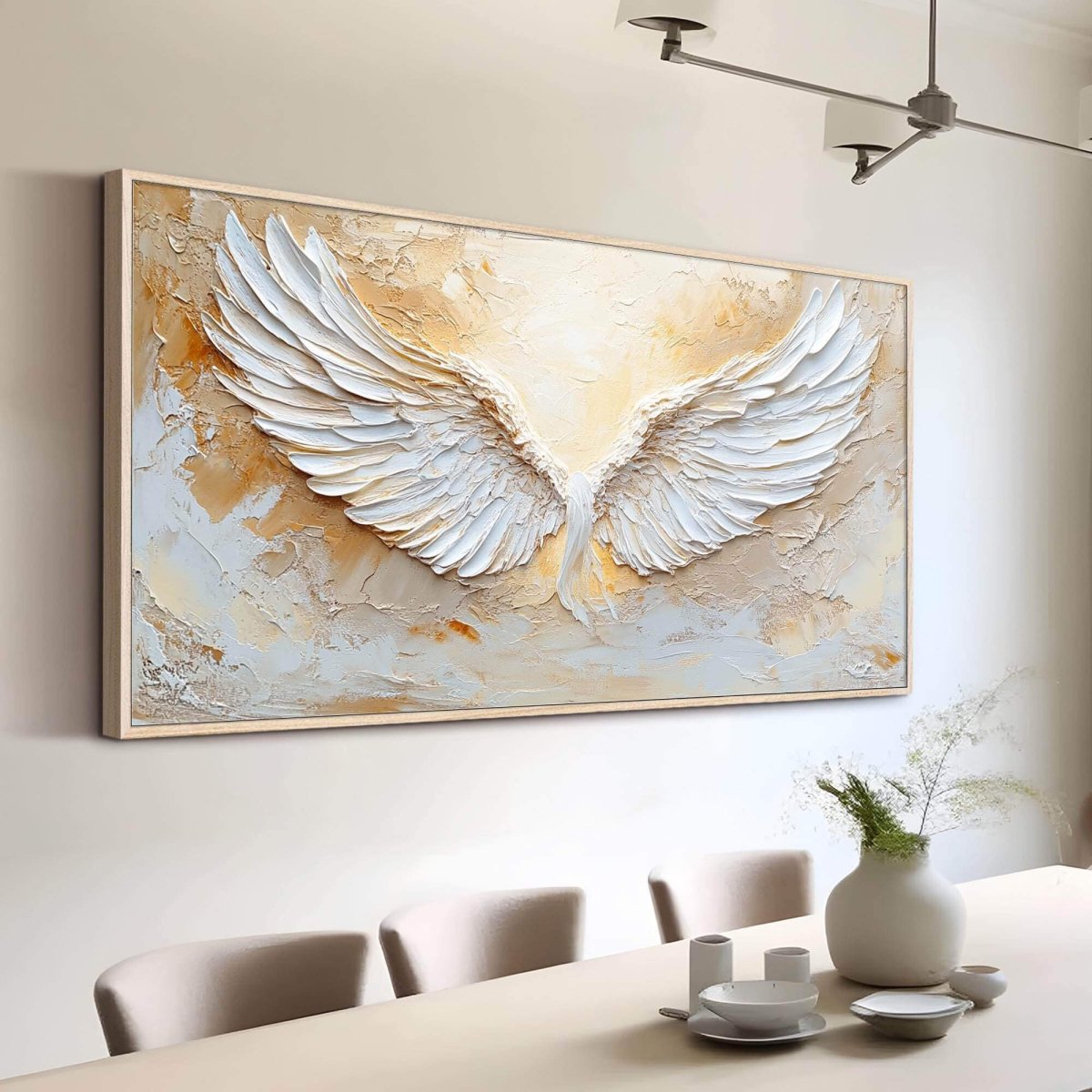 Textured Angel Wing Wall Art MT232 - Tactile Atelier