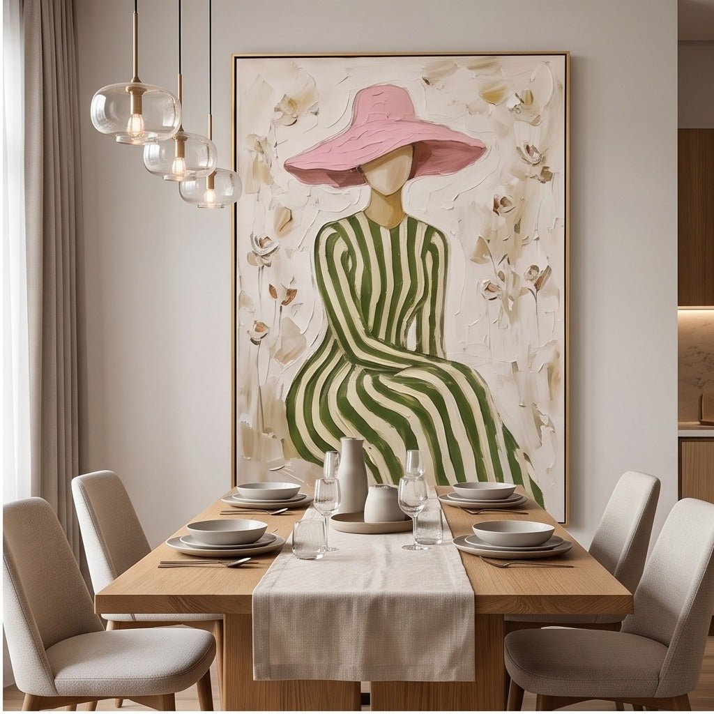 Textured Fashion Woman Wall Art #TO086 - Tactile Atelier