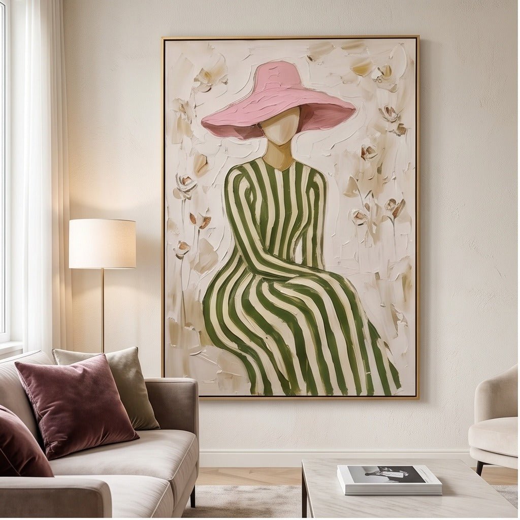 Textured Fashion Woman Wall Art #TO086 - Tactile Atelier