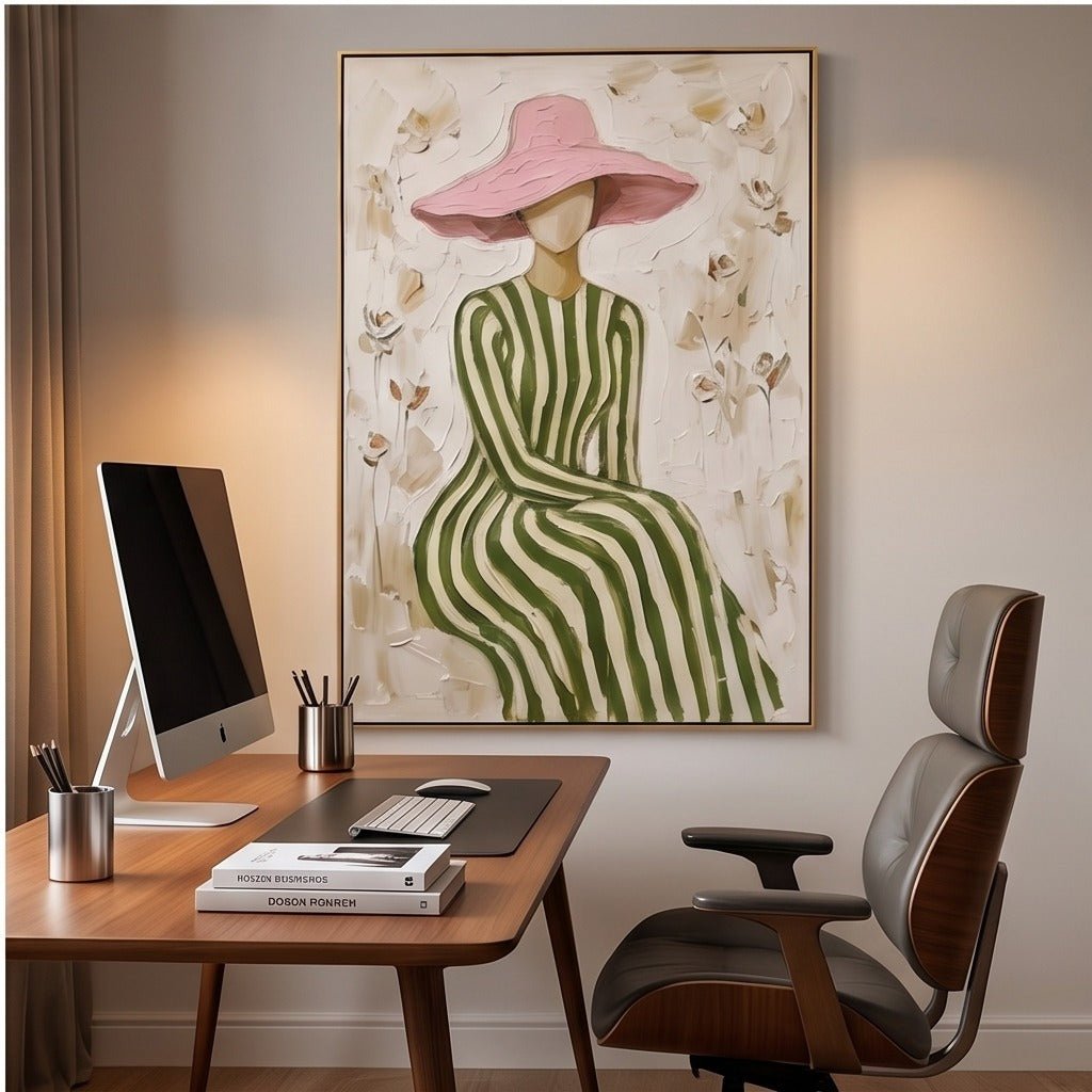 Textured Fashion Woman Wall Art #TO086 - Tactile Atelier