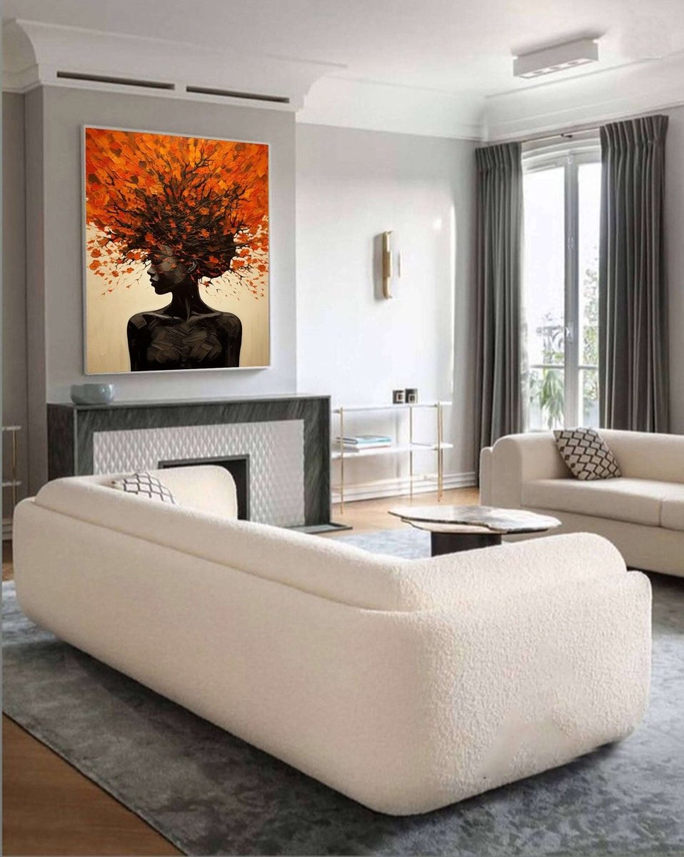 Textured Figurative Abstract Wall Art MT815 - Tactile Atelier