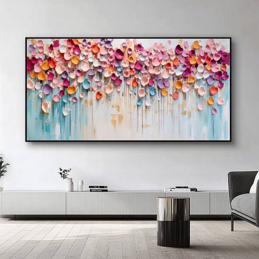 Textured Floral Abstract Wall Art MT331 - Tactile Atelier